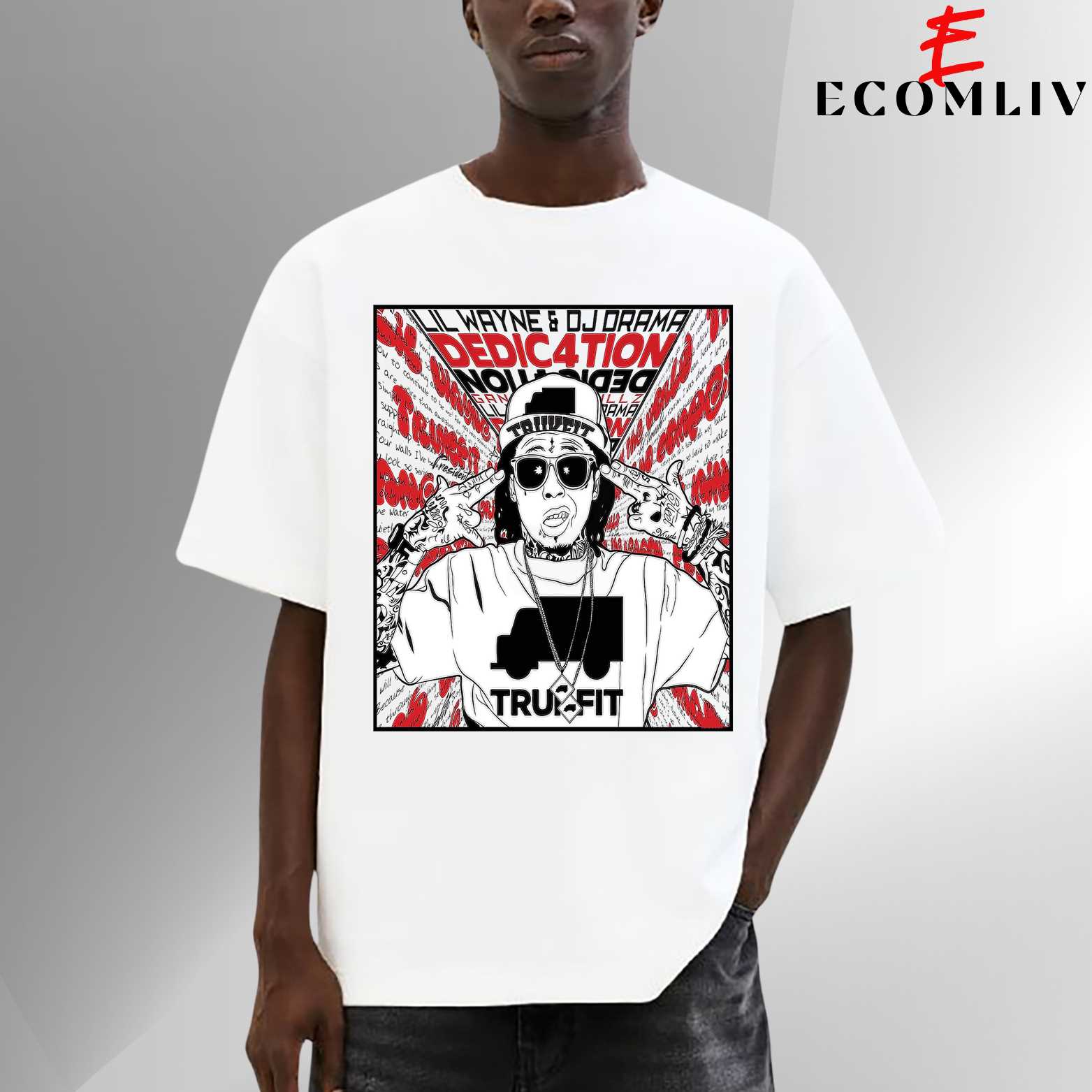 Lil Wayne Face Graphic Tee, Rap Star Shirt, Hiphop Tee